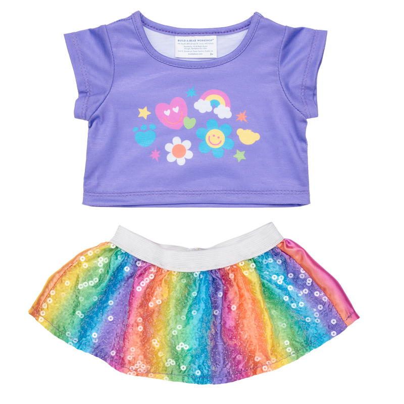 Rainbow Icon Skirt Set