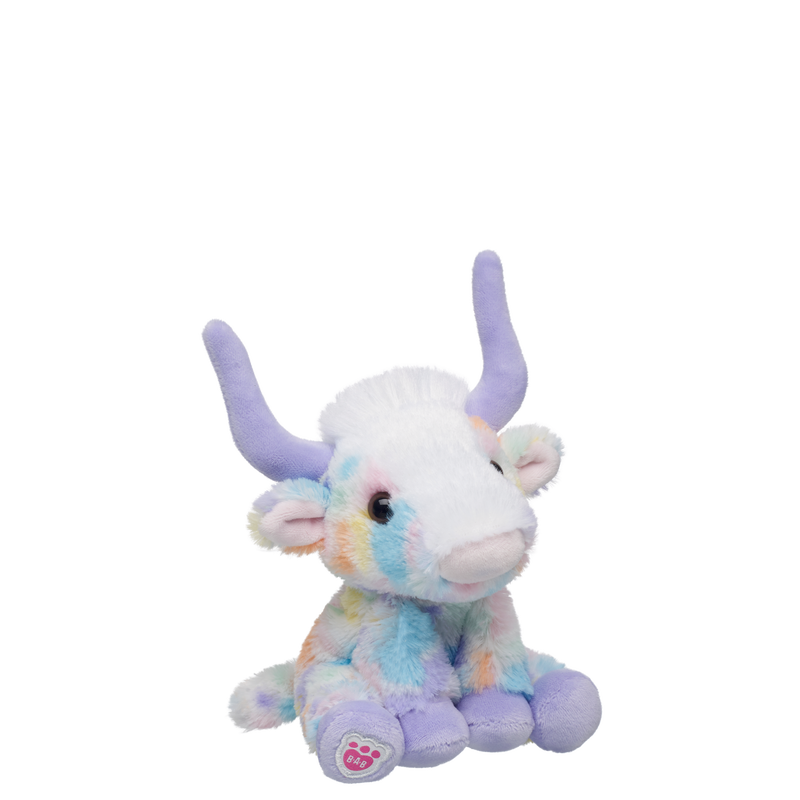 Build-A-Bear Mini Beans Spring Pastures Longhorn Stuffed Animal