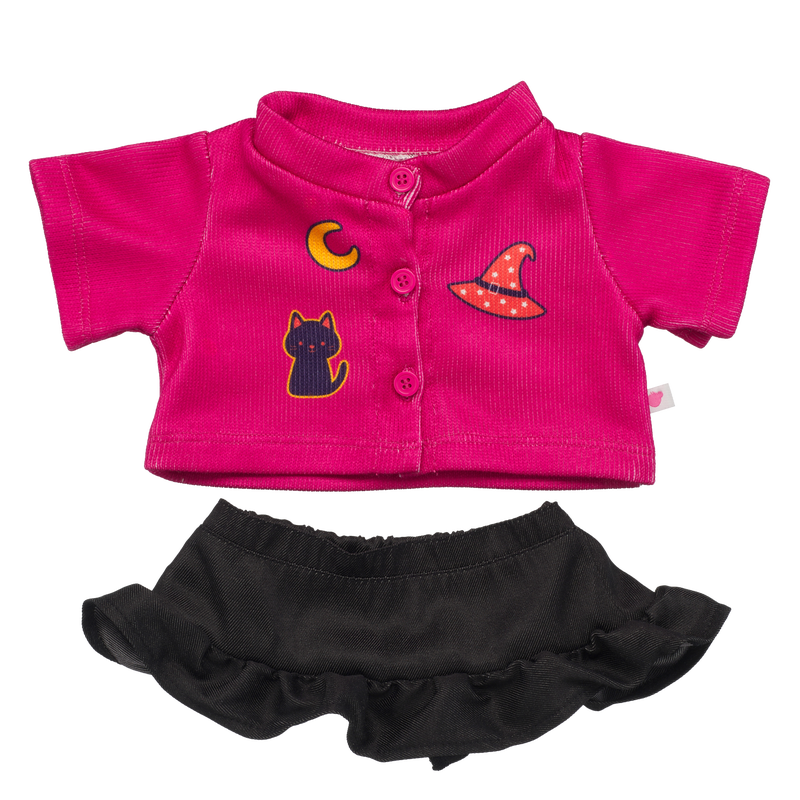 Halloween Sweater and Denim Skirt Set
