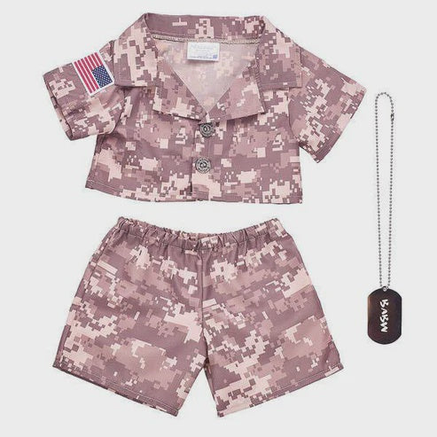 卡其色迷彩制服