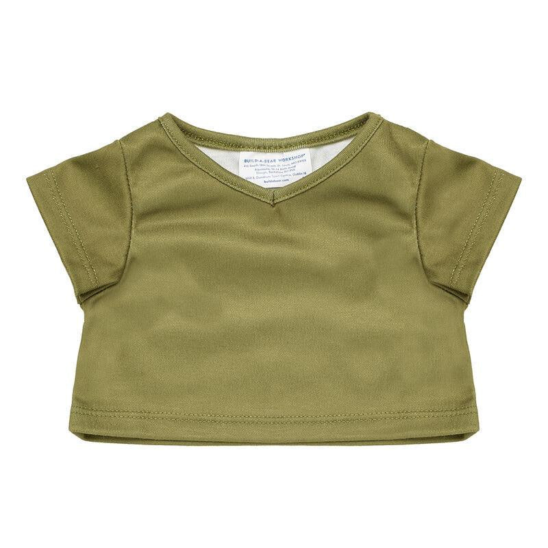 Army Green V-Neck Tee