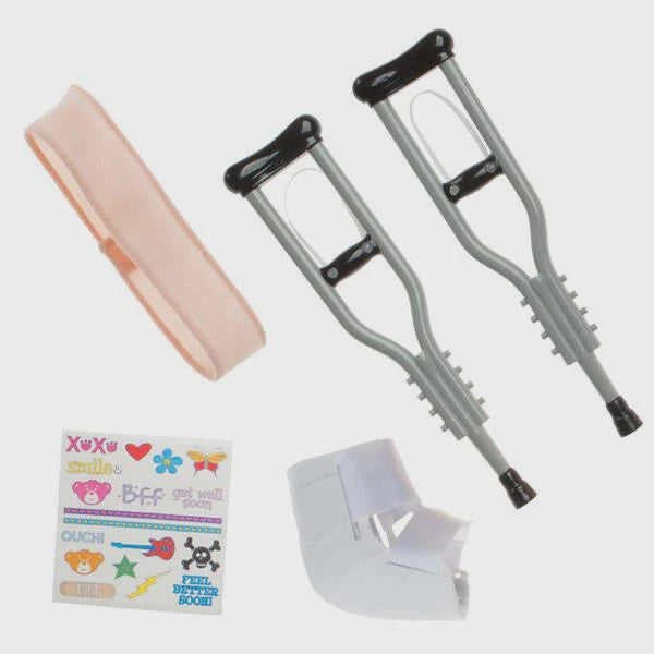 Silver Crutches Set