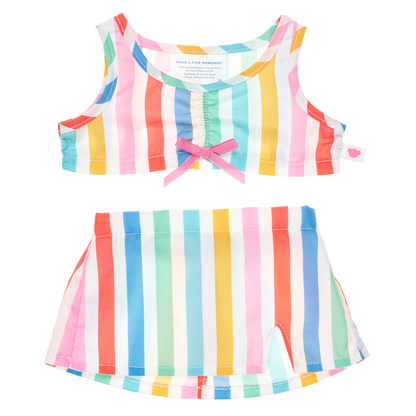 Striped Skirt Set