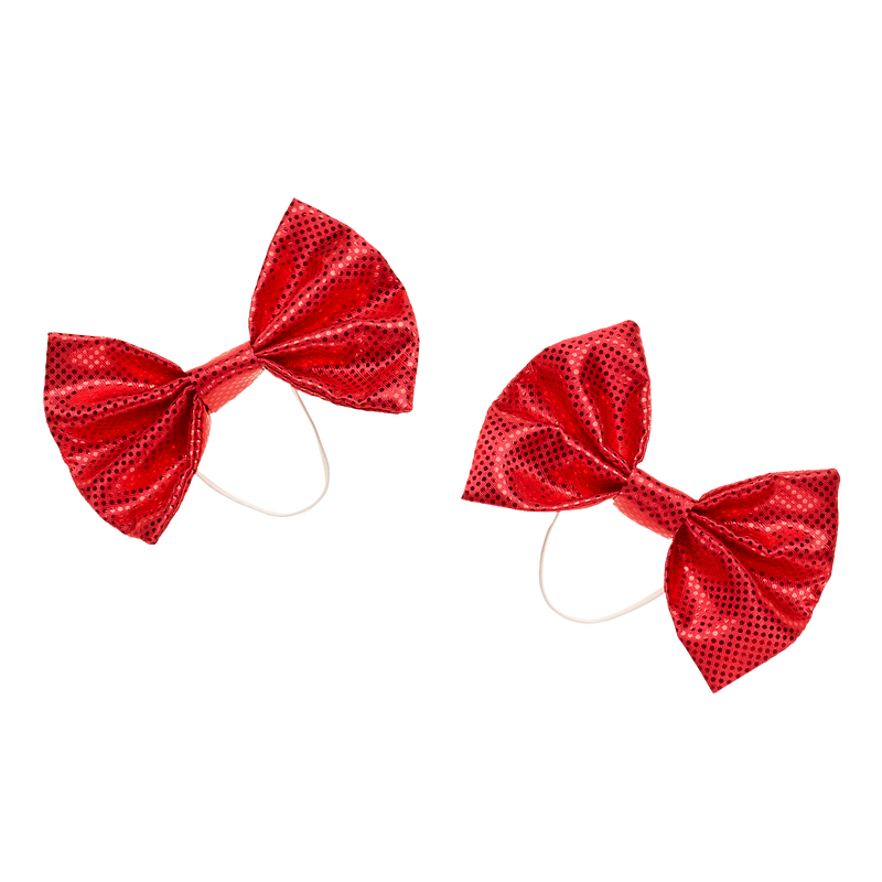 Red Christmas Bows Set