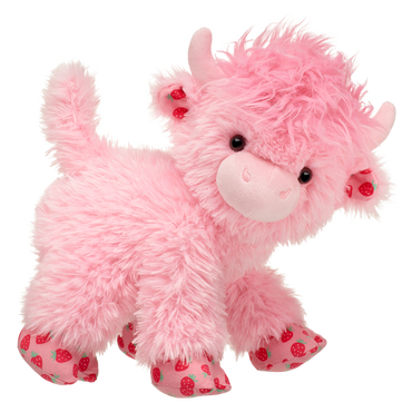 Strawberry Highland Cow Stuffed Animal