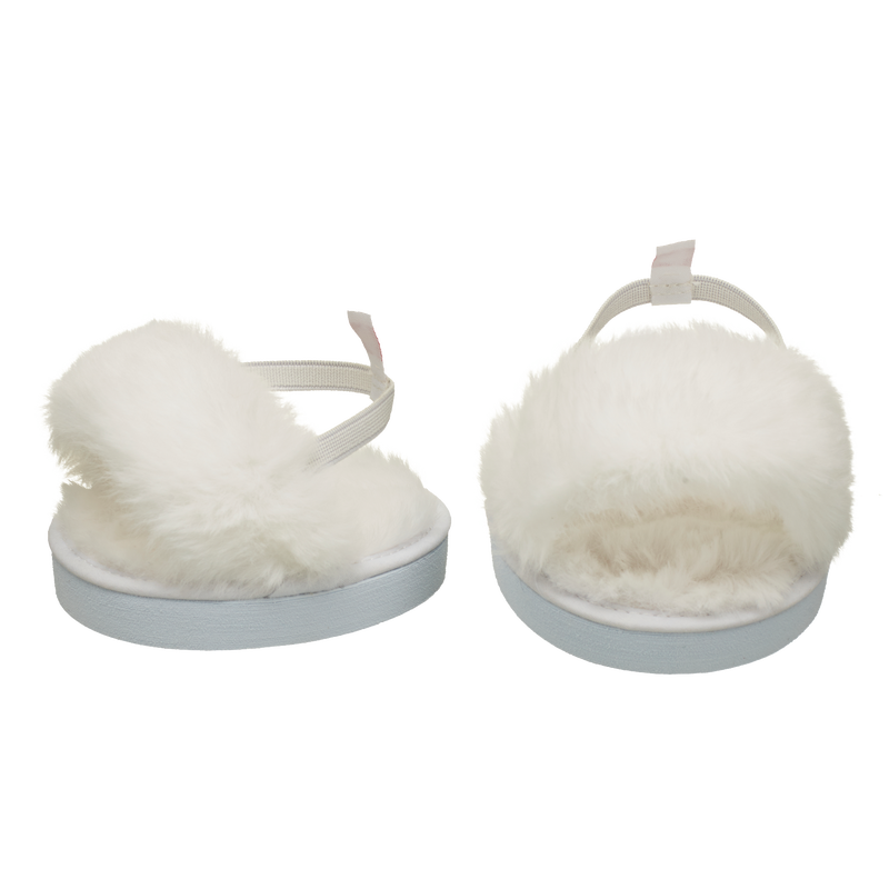 White Fuzzy Slipper
