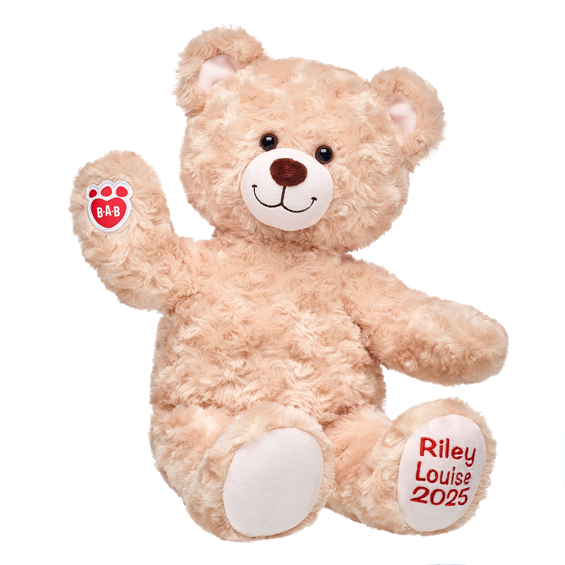 Custom Embroidered Happy Hugs Teddy Bear