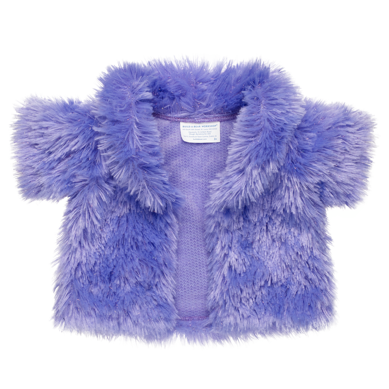 Honey Girls Purple Fur Jacket