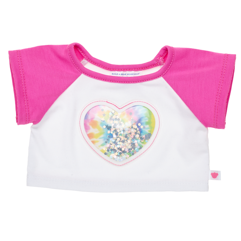 Rainbow Sequin Heart Tee