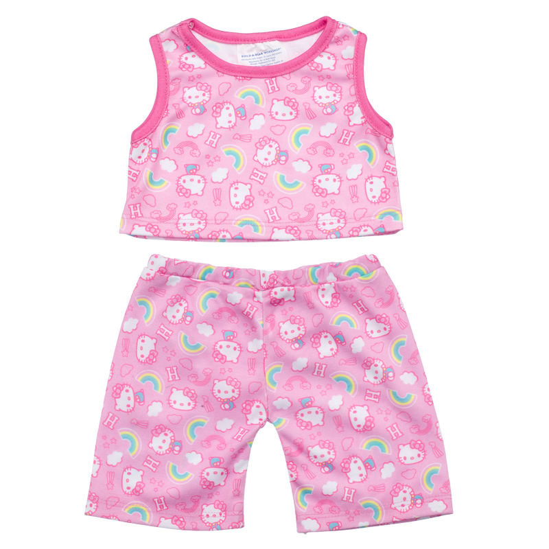Pastel Rainbow Hello Kitty PJ Set