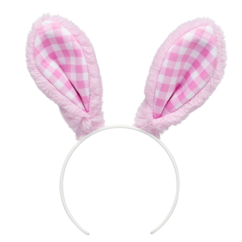 Pink Gingham Bunny Ears