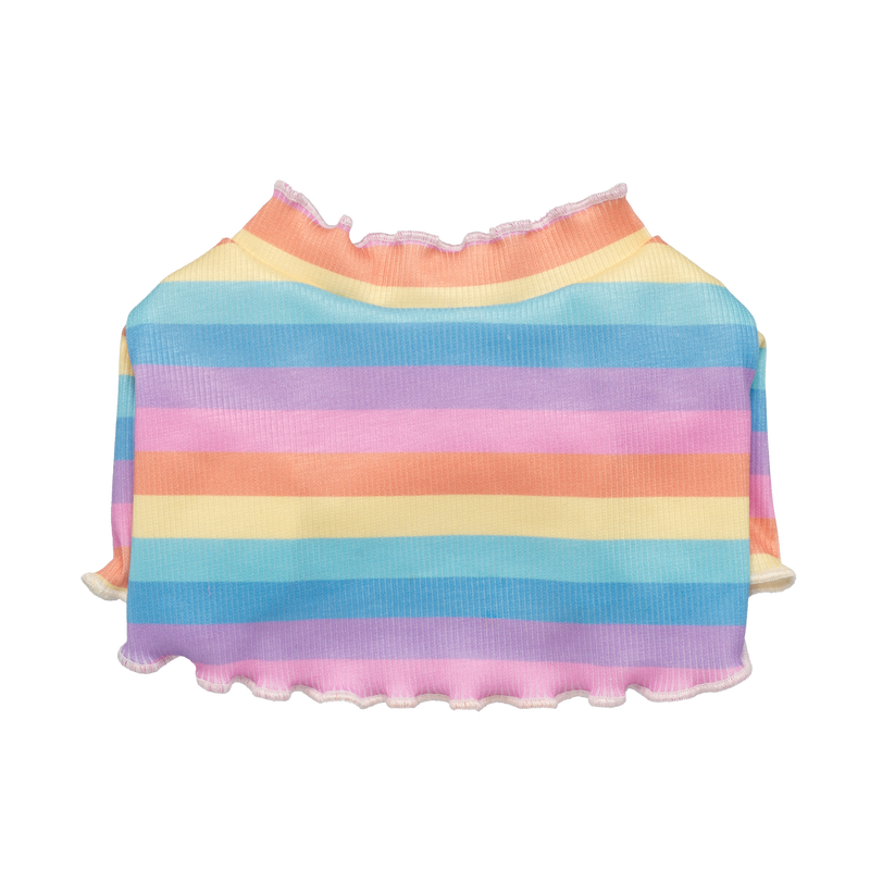 Promise Pets Striped Lettuce Hemmed Sweater
