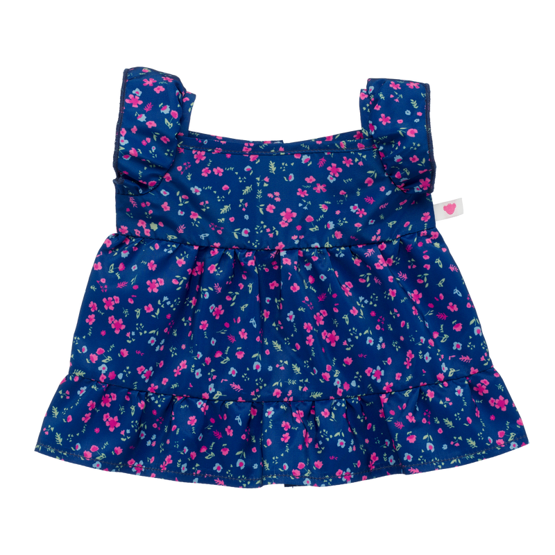 Navy Ditsy Floral Dress