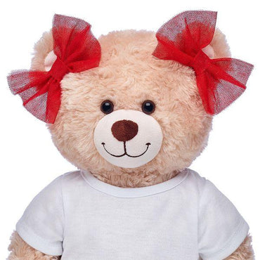 2pk Red Sparkle Bows Build-A-Bear Workshop Australia