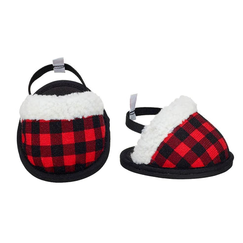 Red Buffalo Check Slippers