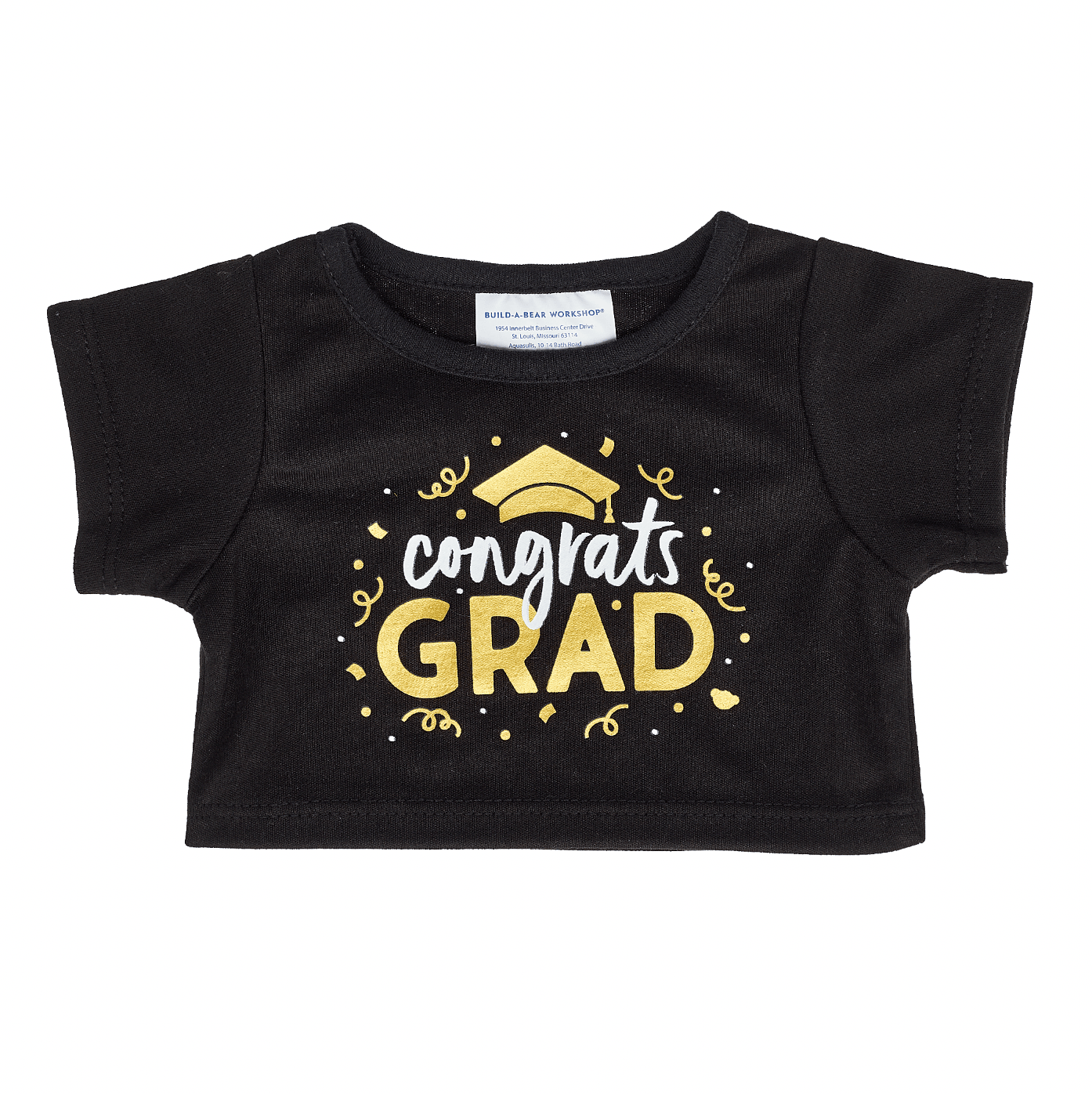 Black & Gold Congrats Tee Build-A-Bear Workshop Australia