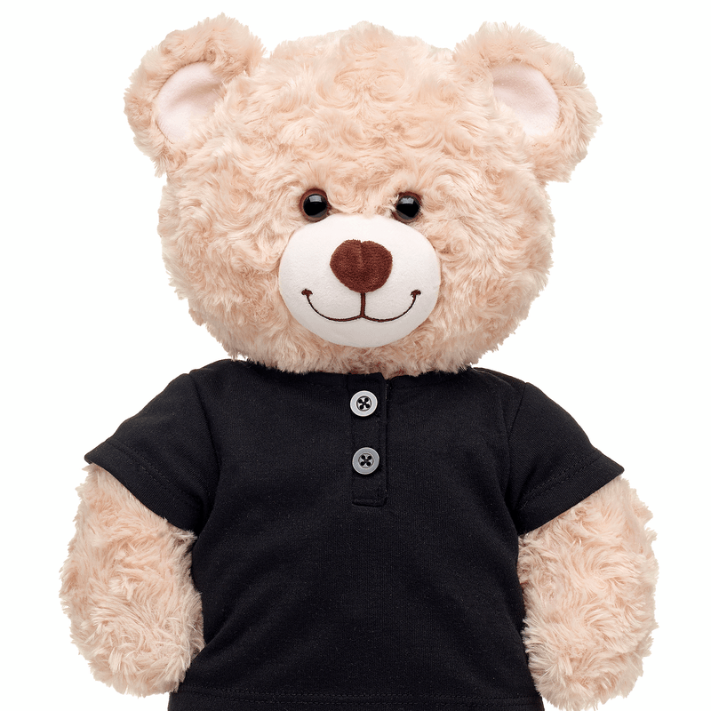 Black Henley Tee Build-A-Bear Workshop Australia