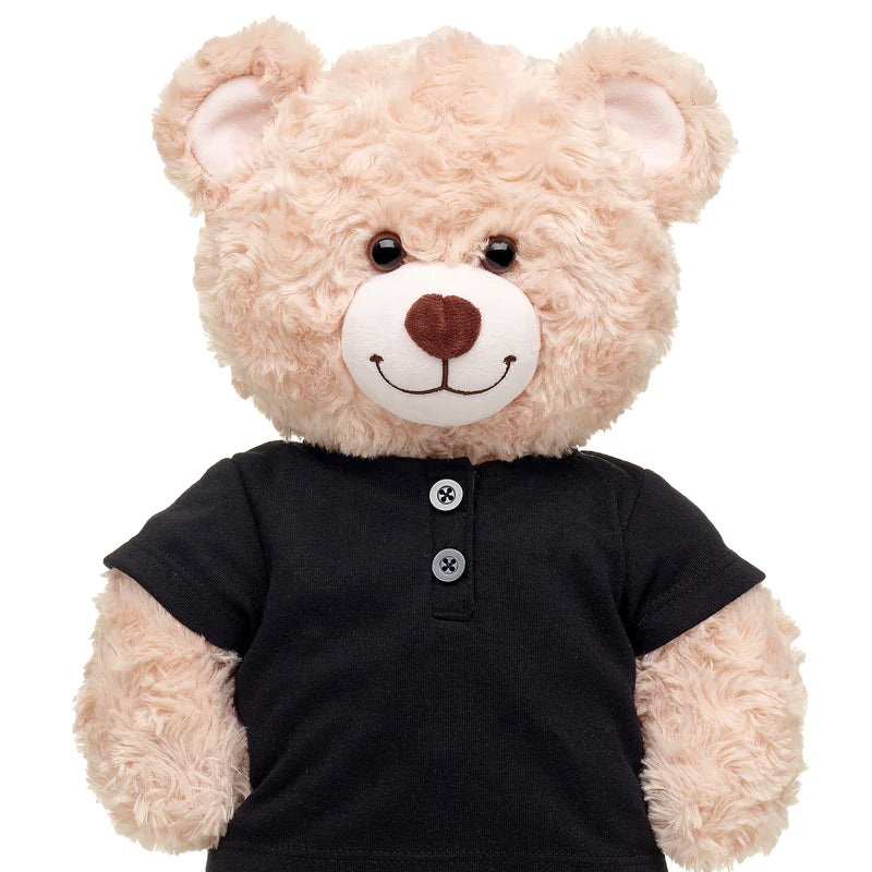 Black Henley Tee Build-A-Bear Workshop New Zealand