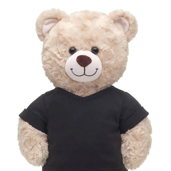 Black V-Neck T-Shirt Build-A-Bear Workshop New Zealand