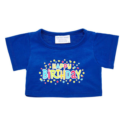 Blue Happy Birthday T-Shirt Build-A-Bear Workshop New Zealand