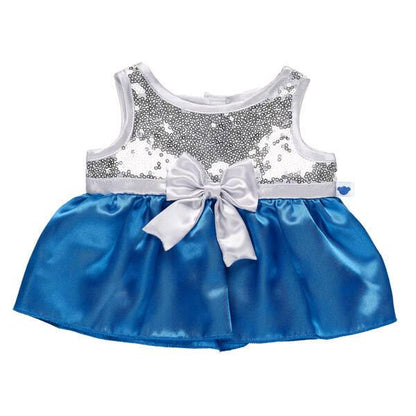 Blue and Silver Sequin Dress Build-A-Bear Workshop Australia