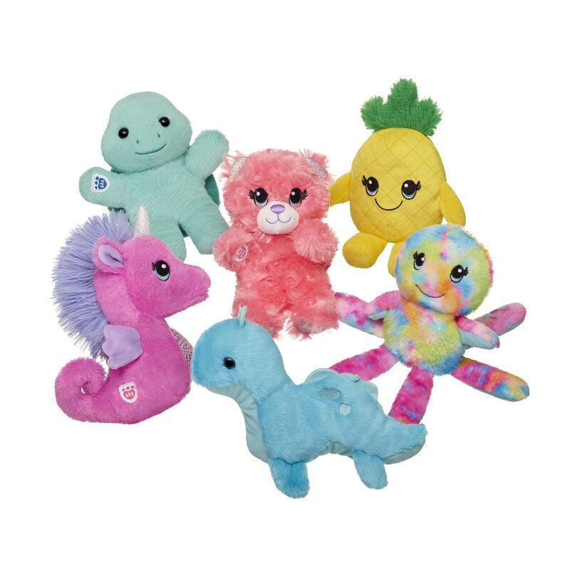 Build-A-Bear Mini Beans Coral Teddy Bear Build-A-Bear Workshop Australia