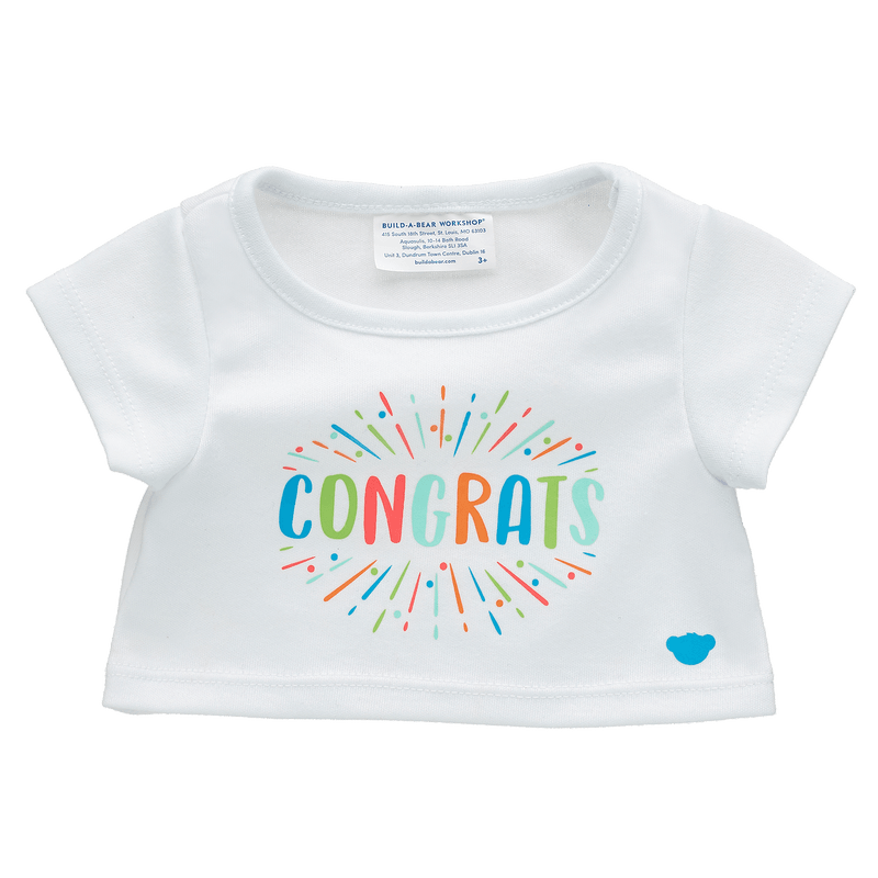 Colourful Congrats T-Shirt Build-A-Bear Workshop Australia