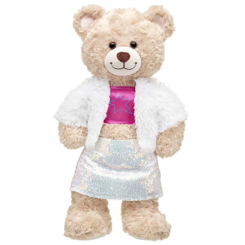 Faux Fur Sequin Skirt Outfit Build-A-Bear Workshop Australia