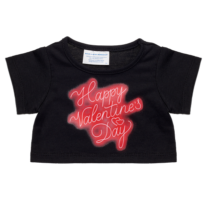 Happy Valentines Day Neon Shirt Build-A-Bear Workshop Australia