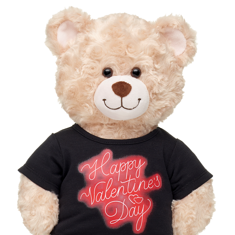 Happy Valentines Day Neon Shirt Build-A-Bear Workshop Australia