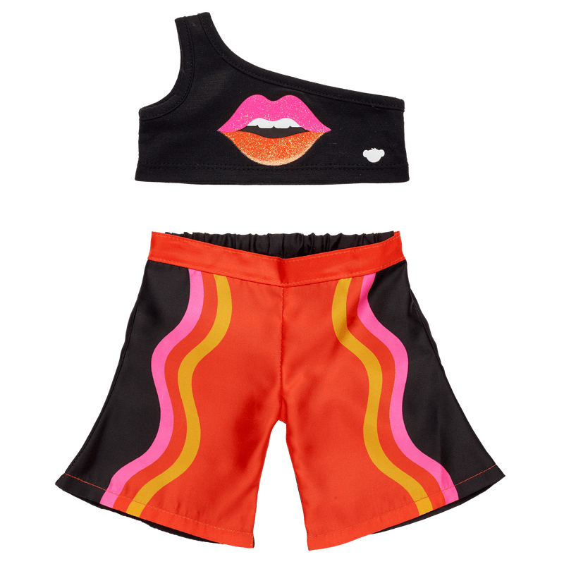 Jade Purple Brown Lip Tee and Pant Set Build-A-Bear Workshop Australia