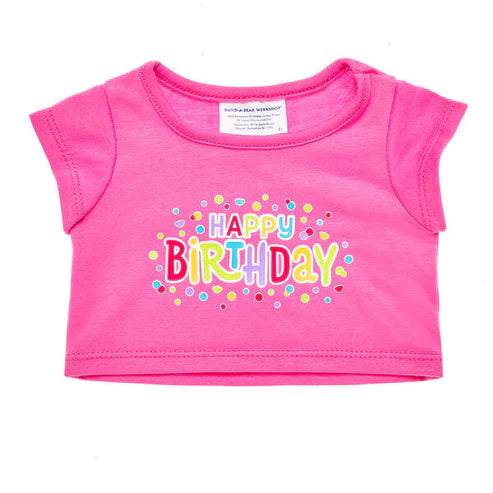 Pink Happy Birthday Tee Build-A-Bear Workshop New Zealand