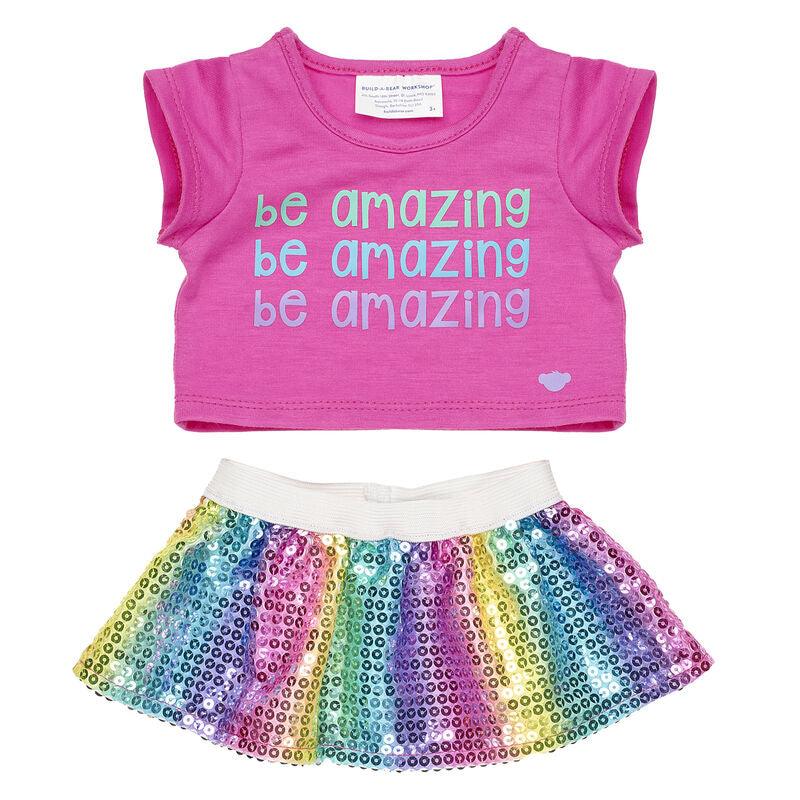 Rainbow "Be Amazing" Outfit Build-A-Bear Workshop Australia