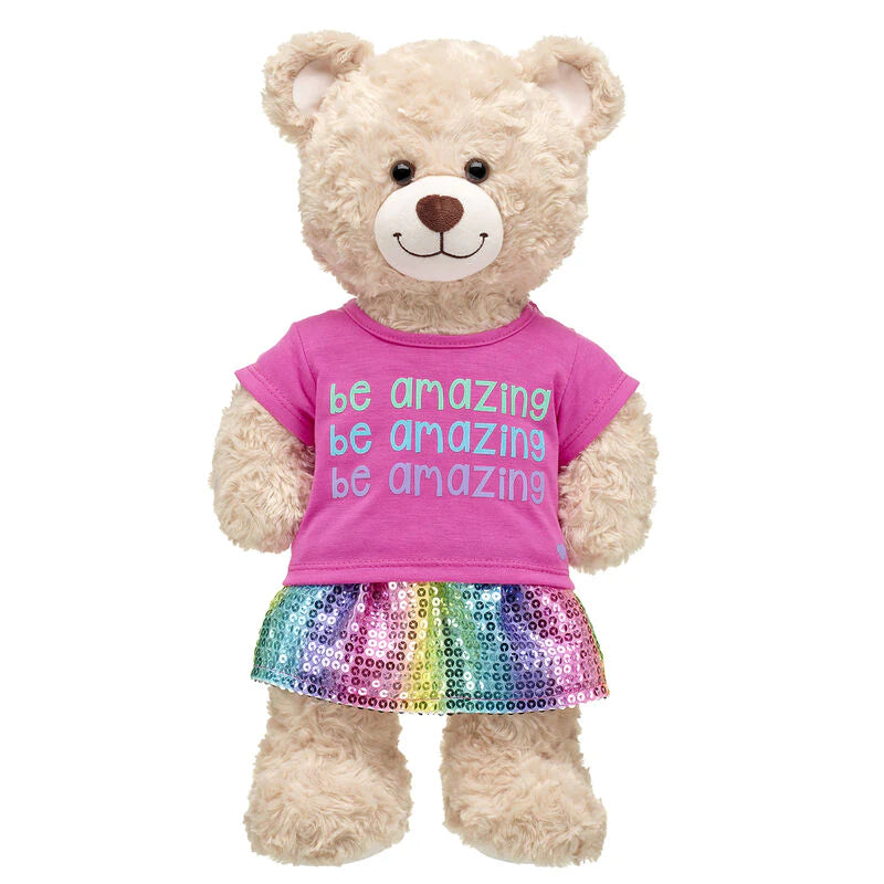 Rainbow "Be Amazing" Outfit Build-A-Bear Workshop New Zealand