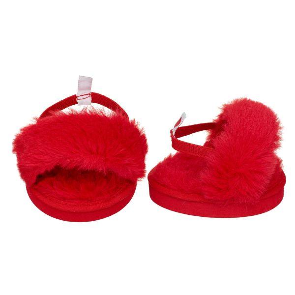 Red Fuzzy Slippers Build-A-Bear Workshop Australia