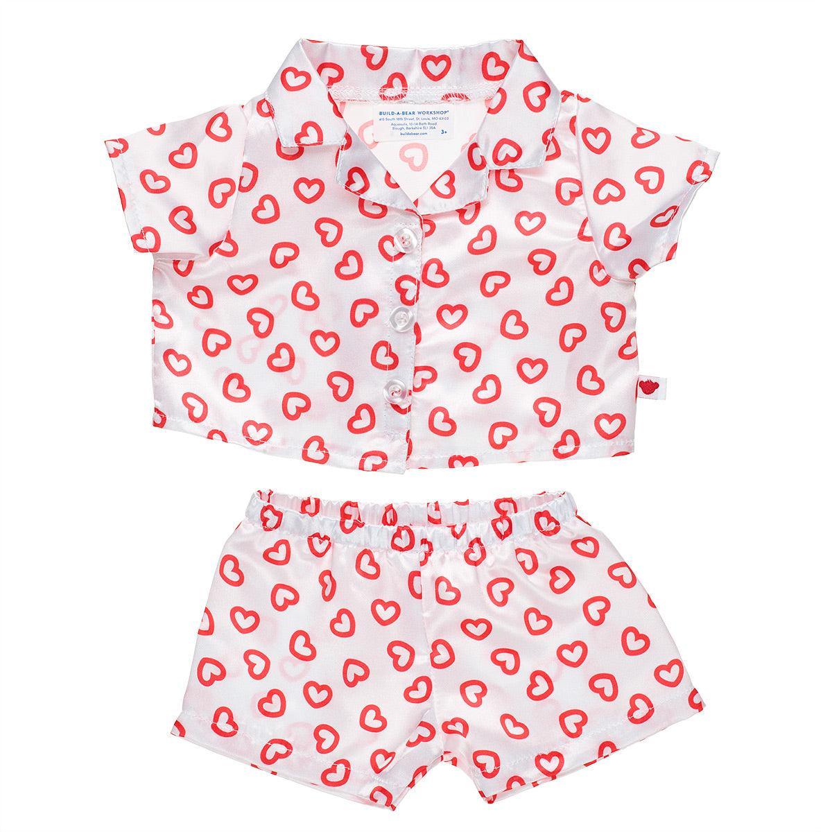 Red Heart Satin PJ's Build-A-Bear Workshop Australia