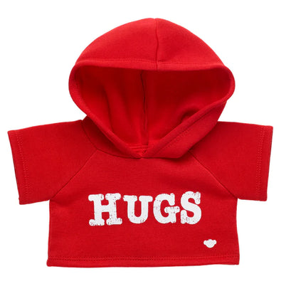 Red Hugs Hoodie Build-A-Bear Workshop New Zealand