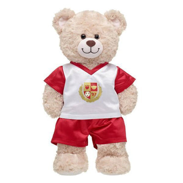 Red & White Soccer Uniform Build-A-Bear Workshop Australia