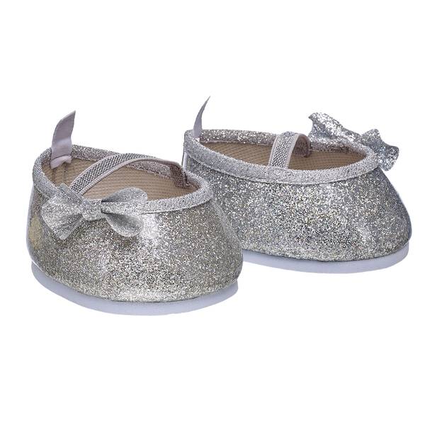 Silver Sparkle Bow Flats Build-A-Bear Workshop New Zealand