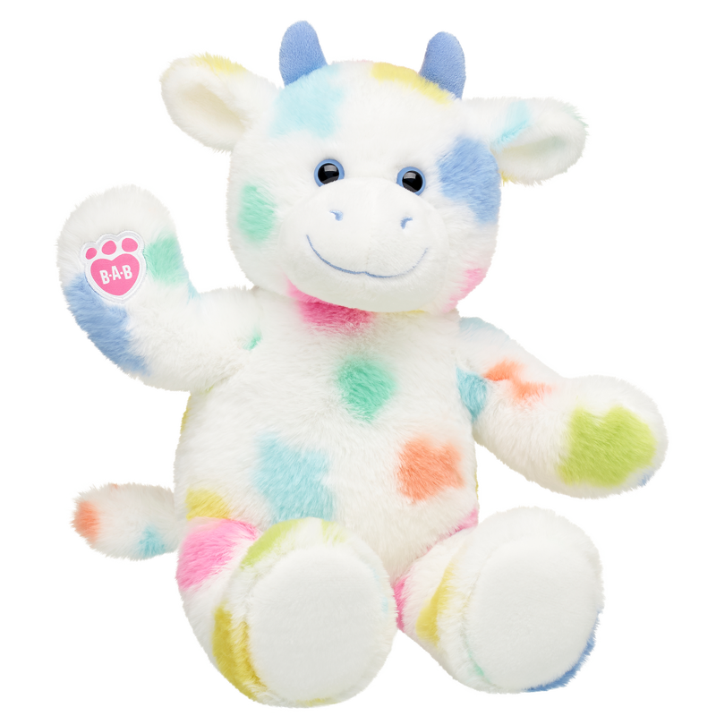 Splatter Rainbow Cow Build-A-Bear Workshop New Zealand