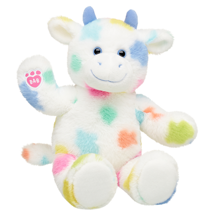 Splatter Rainbow Cow Build-A-Bear Workshop New Zealand