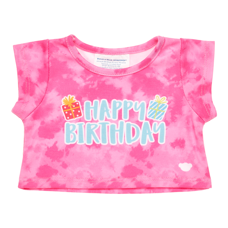 Pink Tie Dye Birthday Tee