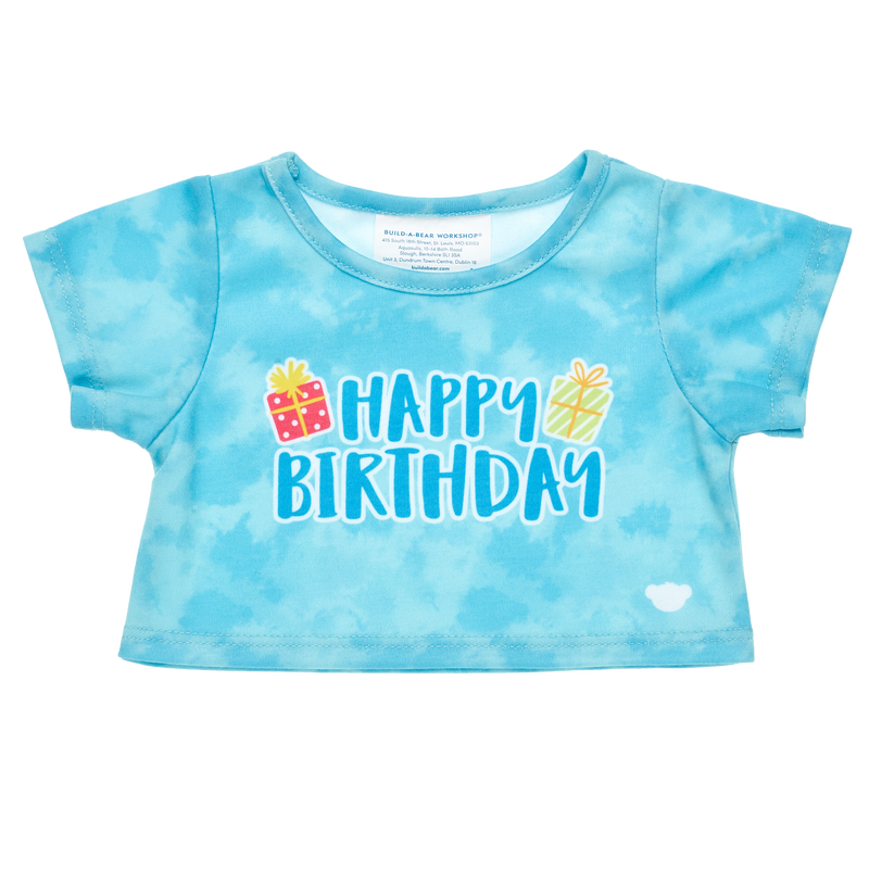 Blue Tie Dye Birthday Tee