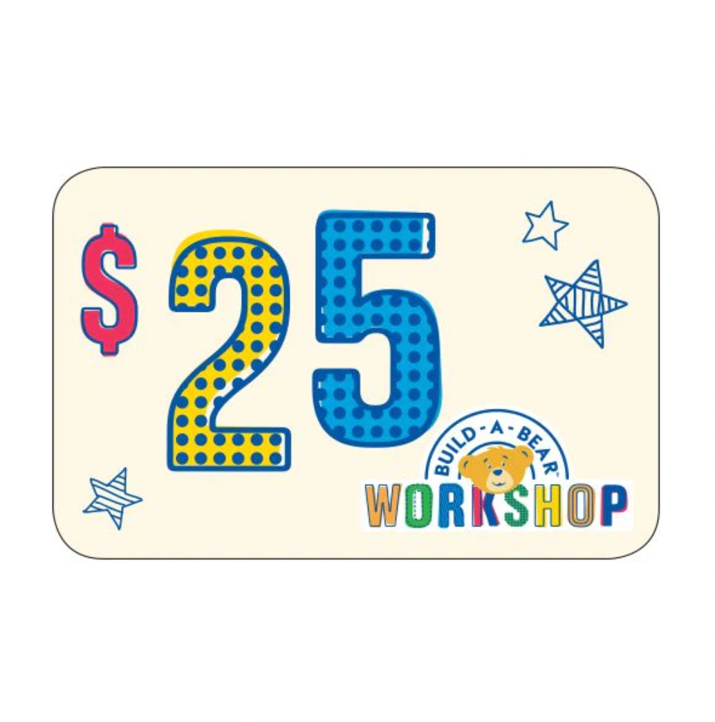 $25 In Store Use Voucher Build-A-Bear Workshop New Zealand