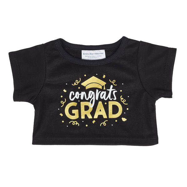 Black & Gold Congrats Tee Build-A-Bear Workshop New Zealand