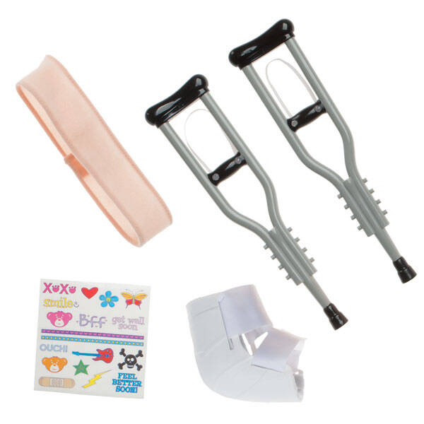 Silver Crutches Set Build-A-Bear Workshop New Zealand